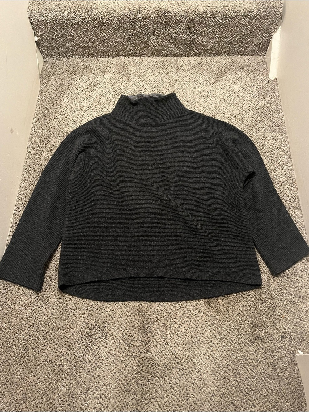 Vince Cashmere Funnel Neck Wool Sweater